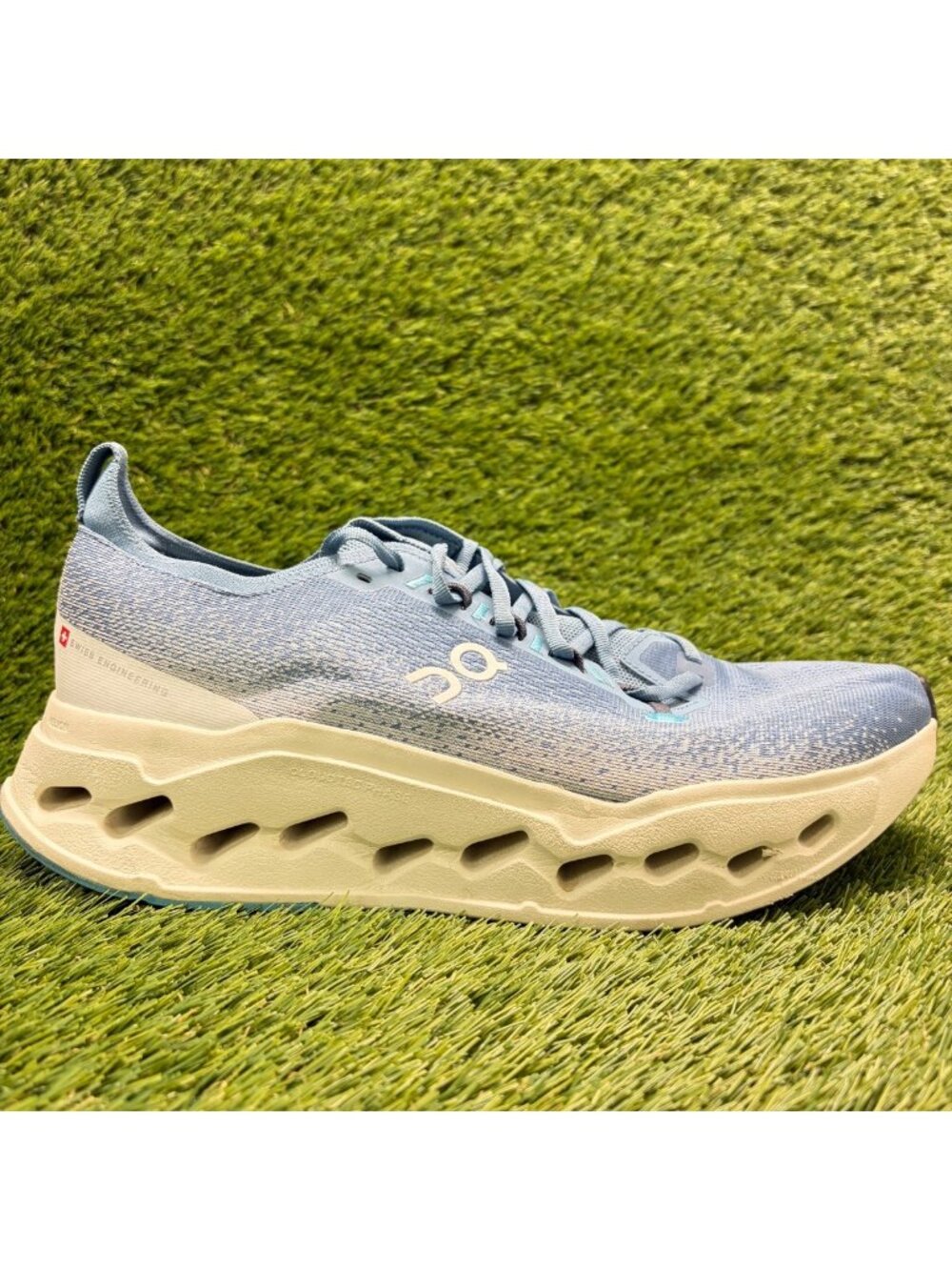 On Cloudsurfer Max Mens Size 12 Blue Athletic Running Walking Shoes Sneakers